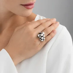 Georg Jensen Moonlight Grapes ring 20000388| Ringe|Sølvsmykker