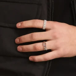 IX Studios smykker IX Studios Crunchy Curb ring DMN0309RHHA| Herresmykker|Ringe