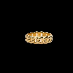 IX Studios smykker IX Studios Polished Curb ring DMN0309GDPO| Herresmykker|Ringe