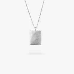 IX Studios smykker IX Studios Rustic Square vedhæng DMM0329SL| Herresmykker|Vedhæng