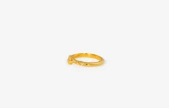 IX Studios smykker IX Studios Rustic Twist ring DMN0324GD| Herresmykker|Ringe