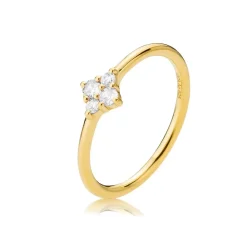 Izabel Camille smykker Izabel Camille Angelina ring A4192GS-WHITE| Forgyldte Sølvsmykker|Ringe