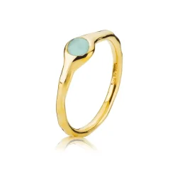Izabel Camille smykker Izabel Camille Athena ring A4186GS-AQUAGREEN| Forgyldte Sølvsmykker|Ringe