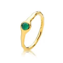 Izabel Camille smykker Izabel Camille Athena ring A4186GS-GREEN| Forgyldte Sølvsmykker|Ringe