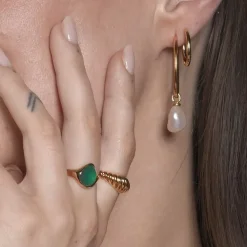 Izabel Camille smykker Izabel Camille Athena ring A4194GS-GREEN| Forgyldte Sølvsmykker|Ringe