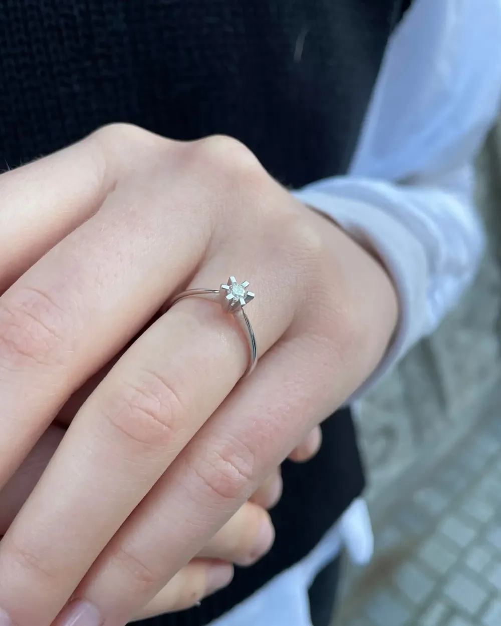 Jan Jørgensen smykker Jan Jørgensen Brillanz diamantring hvidguld 0,15 ct| Guldsmykker|Diamantringe