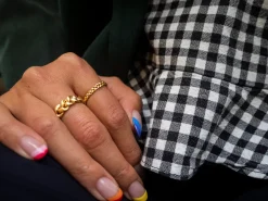 Jane Kønig smykker Jane Kønig Braided ring JK0004R-G| Ringe|Forgyldte Sølvsmykker