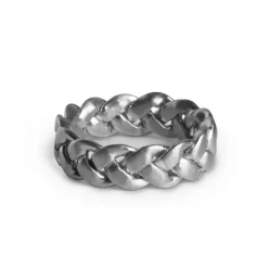 Jane Kønig smykker Jane Kønig Braided ring JK0004R-S| Ringe|Sølvsmykker