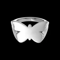 Jane Kønig smykker Jane Kønig Butterfly signet ring BSR-HS23-S| Ringe|Sølvsmykker
