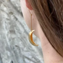 Jane Kønig smykker Jane Kønig Half Moon ørering JKHM001-G| Forgyldte Sølvsmykker|Øreringe
