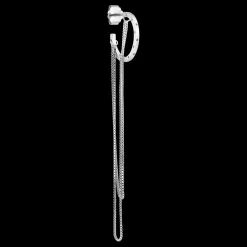 Jane Kønig smykker Jane Kønig Orbis Chain Hoop ørering OCH-SS25-S| Sølvsmykker|Øreringe