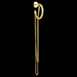 Jane Kønig smykker Jane Kønig Orbis Chain Hoop ørering OCH-SS25-G| Forgyldte Sølvsmykker|Øreringe