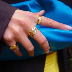 Jane Kønig smykker Jane Kønig Reflection ring SRR01-G-AW2000| Ringe|Forgyldte Sølvsmykker