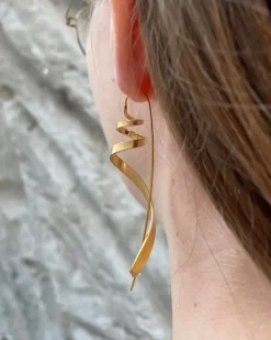 Jane Kønig smykker Jane Kønig Ringlet ørering 10013-G| Forgyldte Sølvsmykker|Øreringe