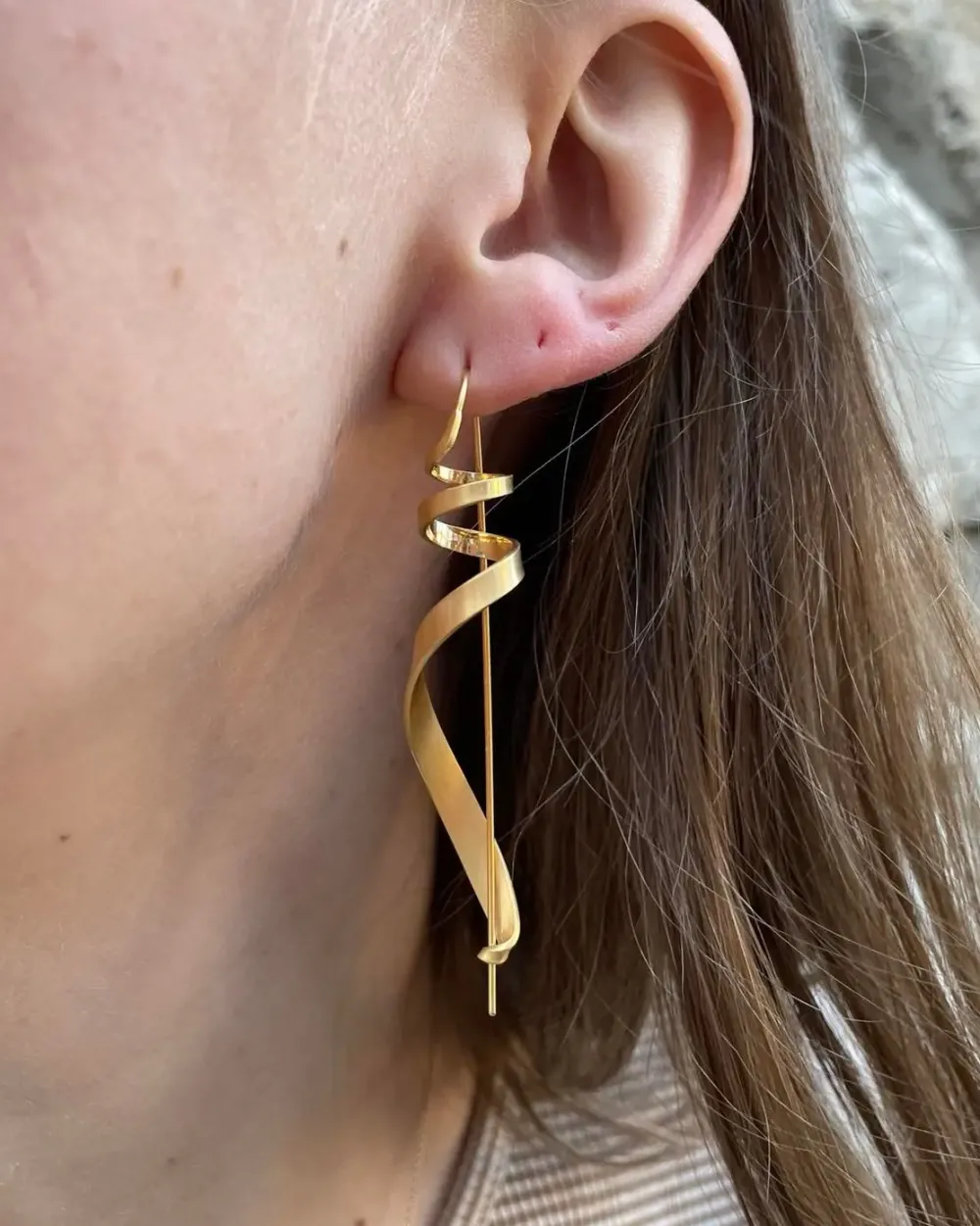 Jane Kønig smykker Jane Kønig Ringlet ørering 10013-G| Forgyldte Sølvsmykker|Øreringe