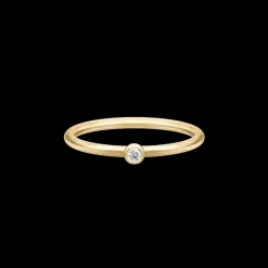 Julie Sandlau smykker Julie Sandlau Finesse ring RI105 GD CZ| Ringe|Forgyldte Sølvsmykker