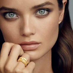 Julie Sandlau smykker Julie Sandlau Finesse ring RI105 GD CZ| Ringe|Forgyldte Sølvsmykker