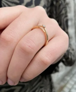 Mads Z smykker Mads Z Crown ring 0,04ct 1541604| Guldsmykker|Ringe