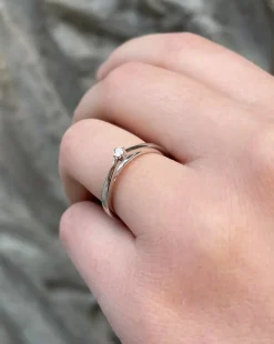 Mads Z smykker Mads Z Crown ring 0,04ct 1641604| Guldsmykker|Ringe