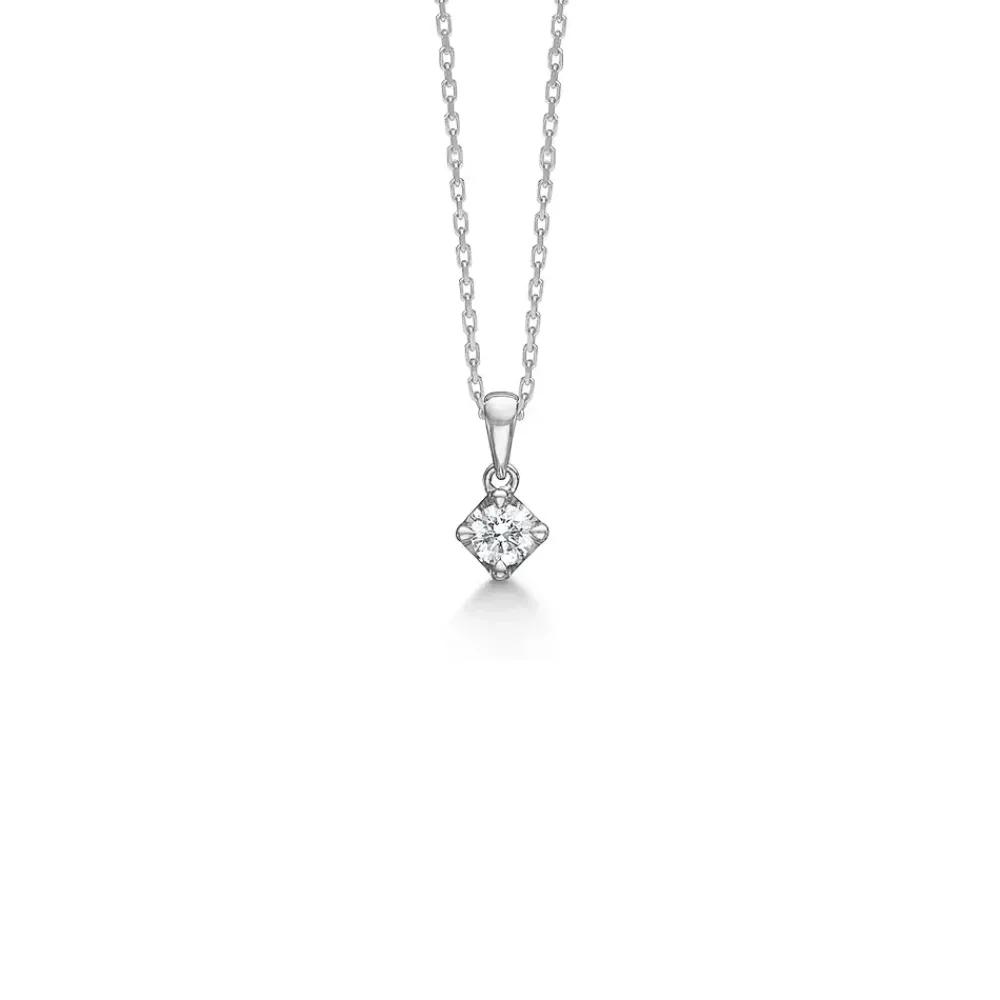 Mads Z smykker Mads Z Crown vedhæng 0,16ct 1631616| Guldsmykker|Vedhæng