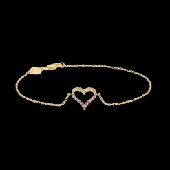 Mads Z smykker Mads Z Tender Heart Rainbow armbånd 1554340| Guldsmykker|Armbånd