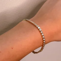 Mads Z smykker Mads Z Tennis armbånd 3357003| Guldsmykker|Armbånd