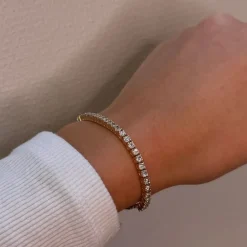 Mads Z smykker Mads Z Tennis armbånd 3357005| Guldsmykker|Armbånd