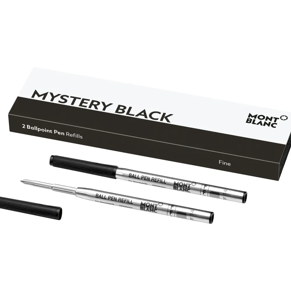 Mont Blanc Mystery Black F refill Ballpoint pen 128210| Skriveredskaber