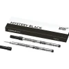Mont Blanc Mystery Black M refill Rollerball 128231| Skriveredskaber