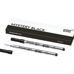 Mont Blanc Mystery Black M refill Rollerball 128231| Skriveredskaber