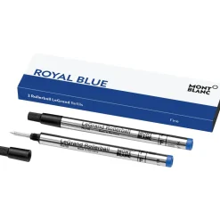 Mont Blanc Royal Blue F refill Le Grand Rollerball 128227| Skriveredskaber