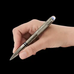 Mont Blanc StarWalker SpaceBlue Metal Ballpoint pen 130221| Skriveredskaber