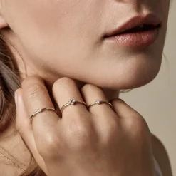 Nuran smykker Nuran Zoe ring 0,03ct R2314 003H| Guldsmykker|Ringe