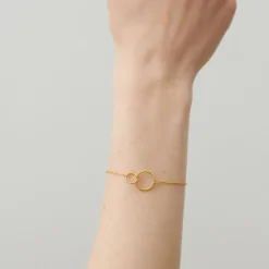 Pernille Corydon smykker Pernille Corydon Double Twisted armbånd B-228-GP| Forgyldte Sølvsmykker|Armbånd