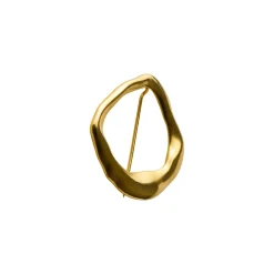 Pernille Corydon smykker Pernille Corydon Gaia broche C-001-GP| Forgyldte Sølvsmykker