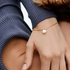 Pernille Corydon smykker Pernille Corydon Ocearn Heart armbånd B-387-GP| Forgyldte Sølvsmykker|Armbånd