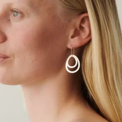 Pernille Corydon smykker Pernille Corydon Small Double Drops øreringe E-156-GP| Forgyldte Sølvsmykker|Øreringe