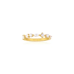 Sif Jakobs Jewellery Sif Jakobs Adria Piccolo ring SJ-R12260-PCZ-YG| Ringe|Forgyldte Sølvsmykker