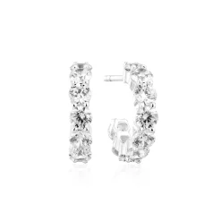 Sif Jakobs Jewellery Sif Jakobs Belluno Creolo Parvus øreringe SJ-E42114-CZ-SS| Øreringe|Sølvsmykker