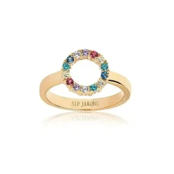 Sif Jakobs Jewellery Sif Jakobs Biella Piccolo ring SJ-R337-XCZ(YG)| Ringe|Forgyldte Sølvsmykker