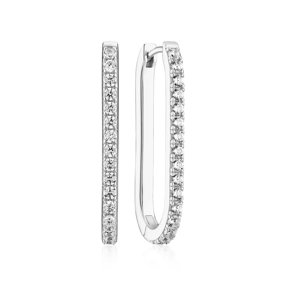Sif Jakobs Jewellery Sif Jakobs Capizzi Medio øreringe SJ-E42211-CZ| Sølvsmykker|Øreringe