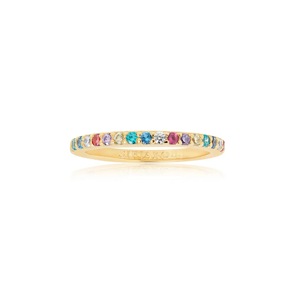 Sif Jakobs Jewellery Sif Jakobs Corte Uno ring SJ-R10811-XCZ(YG)| Ringe|Forgyldte Sølvsmykker