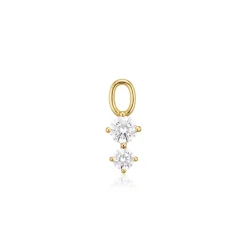 Sif Jakobs Jewellery Sif Jakobs Ellera Circolo Due charm SJ-CH2372-CZ-YG| Vedhæng|Forgyldte Sølvsmykker
