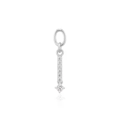 Sif Jakobs Jewellery Sif Jakobs Ellera Circolo Lungo Charm SJ-CH2373-CZ| Vedhæng|Sølvsmykker