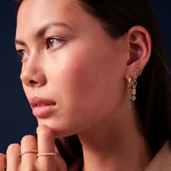 Sif Jakobs Jewellery Sif Jakobs Ellera Circolo Lungo charm SJ-CH2373-XCZ-YG| Vedhæng|Forgyldte Sølvsmykker