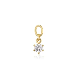 Sif Jakobs Jewellery Sif Jakobs Ellera Circolo Uno charm SJ-CH2371-CZ-YG| Øreringe|Vedhæng