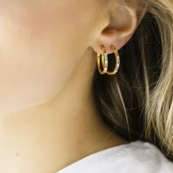 Sif Jakobs Jewellery Sif Jakobs Ellera Grande øreringe SJ-E2869-XCZ(YG)| Forgyldte Sølvsmykker|Øreringe