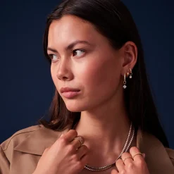 Sif Jakobs Jewellery Sif Jakobs Ellera Lati Quattro charm SJ-CH2375-CZ-YG| Øreringe|Vedhæng