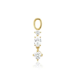 Sif Jakobs Jewellery Sif Jakobs Ellera Pendolo Tre charm SJ-CH2374-CZ-YG| Vedhæng|Forgyldte Sølvsmykker