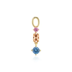 Sif Jakobs Jewellery Sif Jakobs Ellera Pendolo Tre charm SJ-CH2374-XCZ-YG| Vedhæng|Forgyldte Sølvsmykker